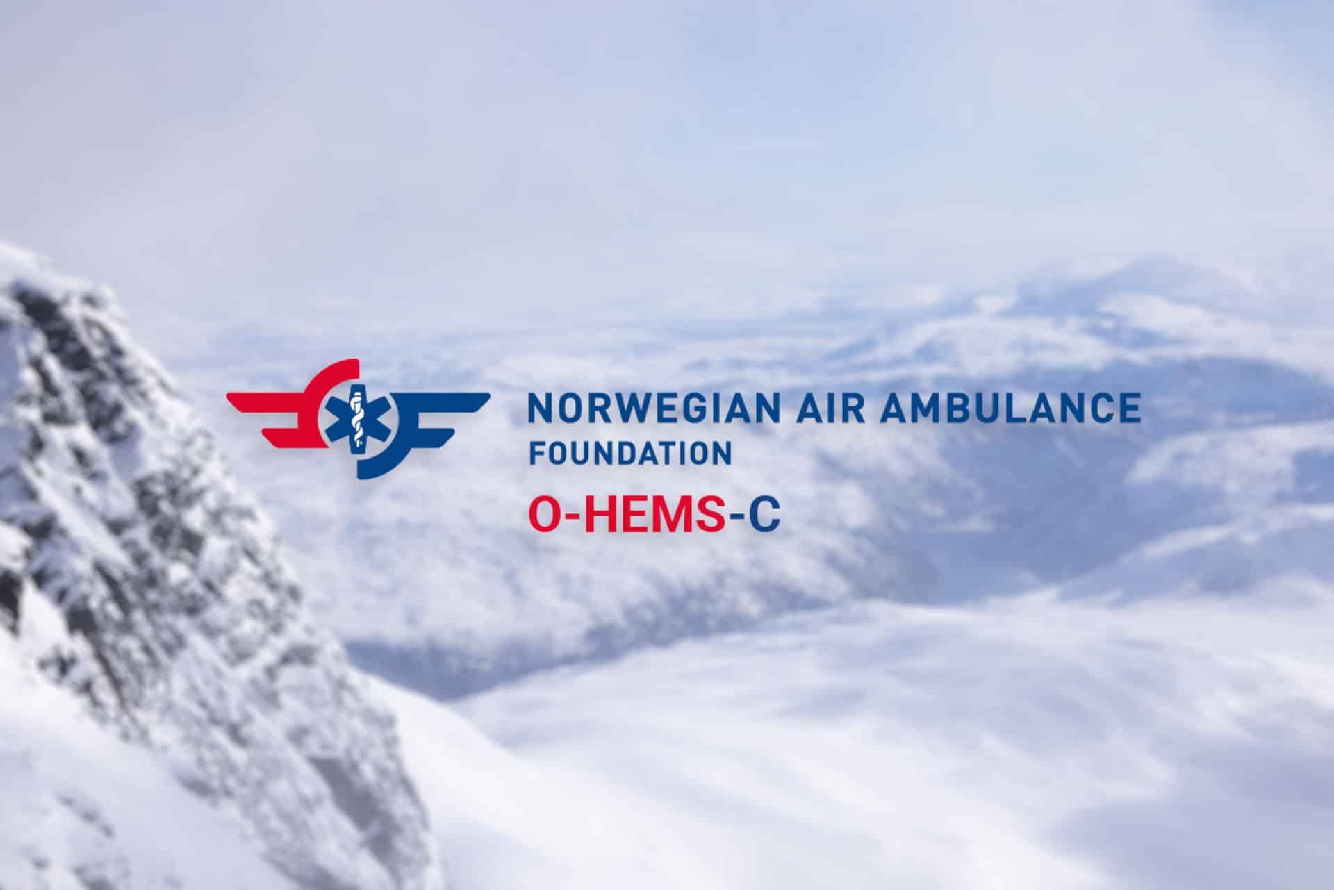 Oslo Hems Conference logo on top of mountain background
